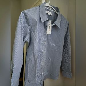 Brand new womens stripped dress shirt official or casual shirt.